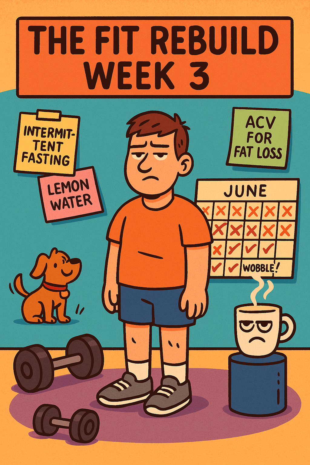 Man looking a little down after working out after two weeks