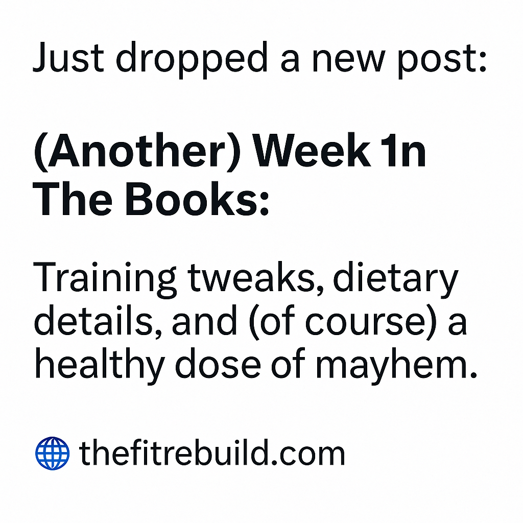 A written summary of how my health and fitness week went south!